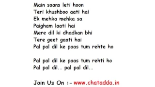 Dil Ke Paas Lyrics Full Song Lyrics Movie - Wajha Tum Ho