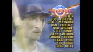1991 World Series on CBS closing montage and credits (St. Elmo's Fire/Holding Back the Years)