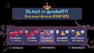 Rayman Legends®_0'00"03 & 0'00"01/∞ Pit Distance km Glitch in daily Extreme Challenge Tutorial
