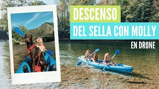 Sella en canoa a vista de Dron 4K