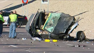 3 seriously injured as multi-car crash causes rollover in south-central El Paso