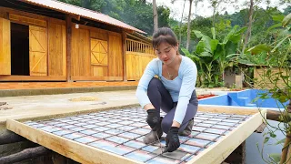 Technique of Pouring Concrete Floor Using Knitting Steel, OFF GRID FARM - My Bushcraft / Nhất