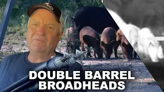 Double Barrel Air Gun vs Hogs | Thermal Hog Hunt