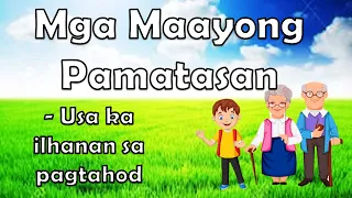 Maayong pamatasan ll greetings ll bisaya