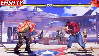 Guile vs Mike-like Balrog (Hardest AI) - STREET FIGHTER V