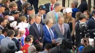 Bob Costas and Laffit Pincay interview the Winners after 2018 Belmont Stakes Triple Crown Victory