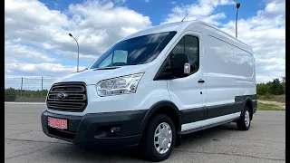 Обзор Ford Transit L3H2 2016 года из Германии ($13000)