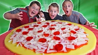 DIY Giant Homemade Candy Pizza!