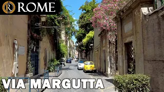 Rome guided tour ➧ Via Margutta [4K Ultra HD]