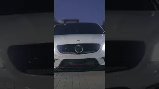 #mercedes 🔥 white car with remix song Mercedes a class