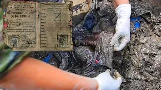 PILOTS WITH PRESERVED DOCUMENTS WERE FOUND AT THE CRASH SITE OF A WORLD WAR II AIRCRAFT