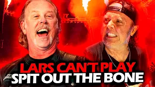 JAMES HETFIELD REACTION WHEN LARS ULRICH CAN'T PLAY SPIT OUT THE BONE #METALLICA