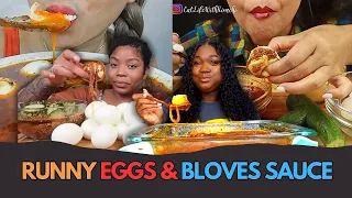 🥚🥚🍲Soft Boiled Egg in BLOVES SAUCE Mukbang Compilation: A Taste Sensation! 😋👌