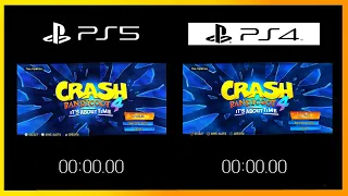 Crash Bandicoot 4 - Load Times Comparison Difference is Pretty Insane.. (PS4 vs PS5)