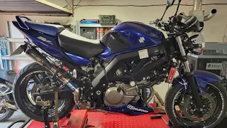 Suzuki SV 650, rozrządy, napinacz, sprzęgło, modyfikacja sterownika,  przegląd.