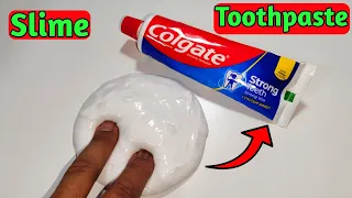 How To Make Slime With Colgate Toothpaste at home l How to make slime at home, Toothpaste slime asmr