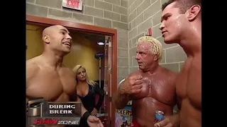 WWE Trish Stratus, Maven, Ric Flair, Randy Orton (Backstage) Raw 2003 🔥