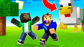 MINECRAFT pero TODOS LOS MOBS SON GIGANTES!