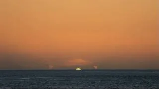 A Green Flash at Sunset.