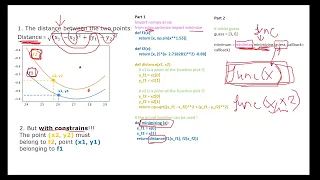 Scipy.optimize.minimize for finding a function minimum, when the function has constrains.