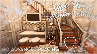 No Advanced Placing Two Story Soft Winter Cottage I 27k I Speedbuild and Tour - iTapixca Builds