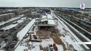 Железнодорожный вокзал Сургута снесен. На видео попал демонтаж последних колонн здания