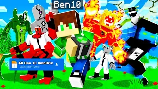 BEN 10 All OMNITRIX In One MOD || BEN 10 MOD For Minecraft pe 1.19/1.20+|yogesh gaming7|