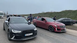 Audi S6 приехал НАГНУТЬ BMW 540, Infiniti Q60, Cadillac CTS-V