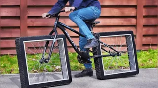 A Bicicleta  de RODAS  QUADRADAS #bicicletta #bicicleta #esteira