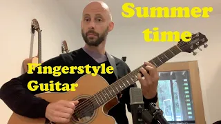 Fingerstyle guitar - Summertime jazz standard - TABS available