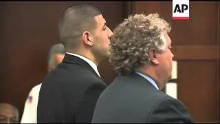 Former New England Patriots tight end Aaron Hernandez has pleaded not guilty to murder charges in th