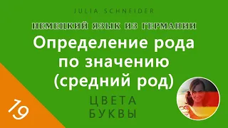 Урок №19: ОПРЕДЕЛЕНИЕ РОДА ПО ЗНАЧЕНИЮ (СРЕДНИЙ РОД)