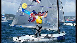 🥇 🇬🇧 How Giles Scott won Gold in the last Finn Olympics [Medal Race Highlights]