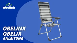 Obelink Obelix Campingstuhl aufbauen | Anleitung | Obelink