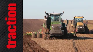 Fendt 1100 Vario MT kontra Challenger MT 875E im traction Erstkontakt