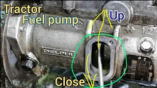 how to Mf fiat tractor diesel pump fuel setting