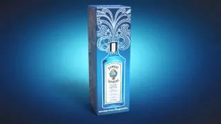 Luminous packaging for Bombay Sapphire