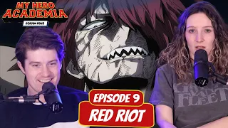 RED RIOT GOES PLUS ULTRA! | My Hero Academia Season 4 Wife Reaction | Ep 9, “Red Riot”