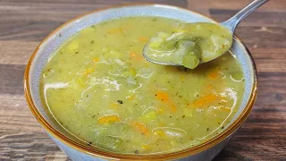 This soup is like a miracle cure for my stomach! Potato soup with vegetables!