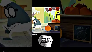 Troll Face 🥶 || changing pumpkin lamput animation #memes #short #youtubeshortyt
