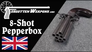 Oversized 8-Barrel British Pepperbox Revolver
