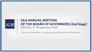 Governors' Seminar: Developing Asia beyond the COVID-19 Pandemic