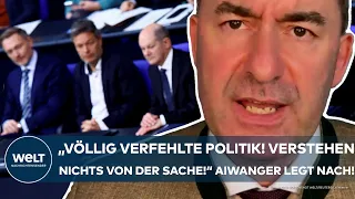 AIWANGER LEGT NACH: "Völlig verfehlte Politik! Verstehen nichts von der Sache!" Heftige Ampel-Kritik