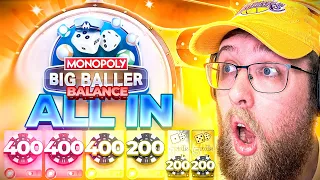 MASSIVE ALL IN BETS ON MONOPOLY BIG BALLER (PROFIT?!)