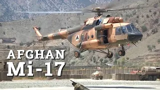 U.S. and Afghan Air Force MI-17 Helicopters in Wardak