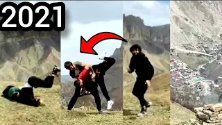 Footage of Zabit Magomedsharipov training in open air on mountains with his brother khasan &his team