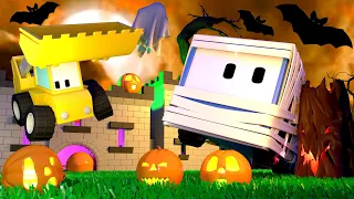 Halloween Special - Trick or Treat! - Learn with Tiny Trucks 👶 Educational Cartoon for Kids