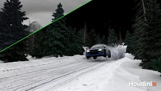 Rally car in Finland -  Houdini + Nuke & Breakdown