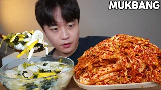 닭고기 떡국 갓담근 김치 먹방 Kimchi Korean Home Made Food ASMR MUKBANG REAL SOUND EATING SHOW