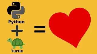 Python Turtle - Love Heart Tutorial |Express Your Love In An Unique Way: Python Turtle Hack|